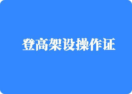 女人扒开骚逼求被大鸡巴操登高架设操作证